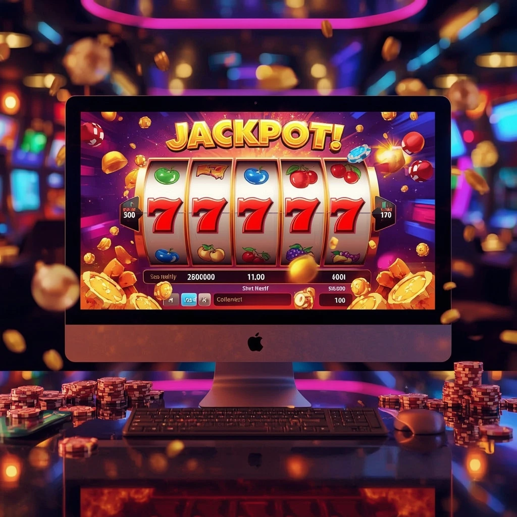 Tragamonedas en el monitor KRYPTOSINO CASINO