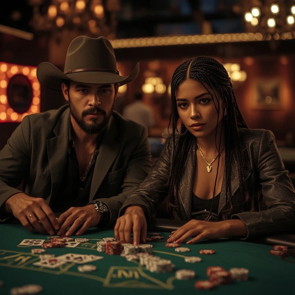foto de dos jugadores de póker KRYPTOSINO CASINO